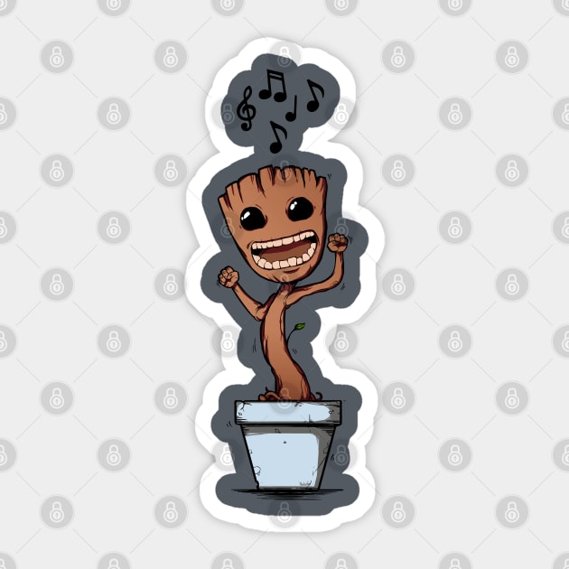 Groovy Grootie Sticker by mankeeboi